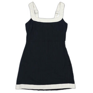 ABERCROMBIE Linen-Blend Wide Strap Mini Dress Old Money Preppy French Girl Boho